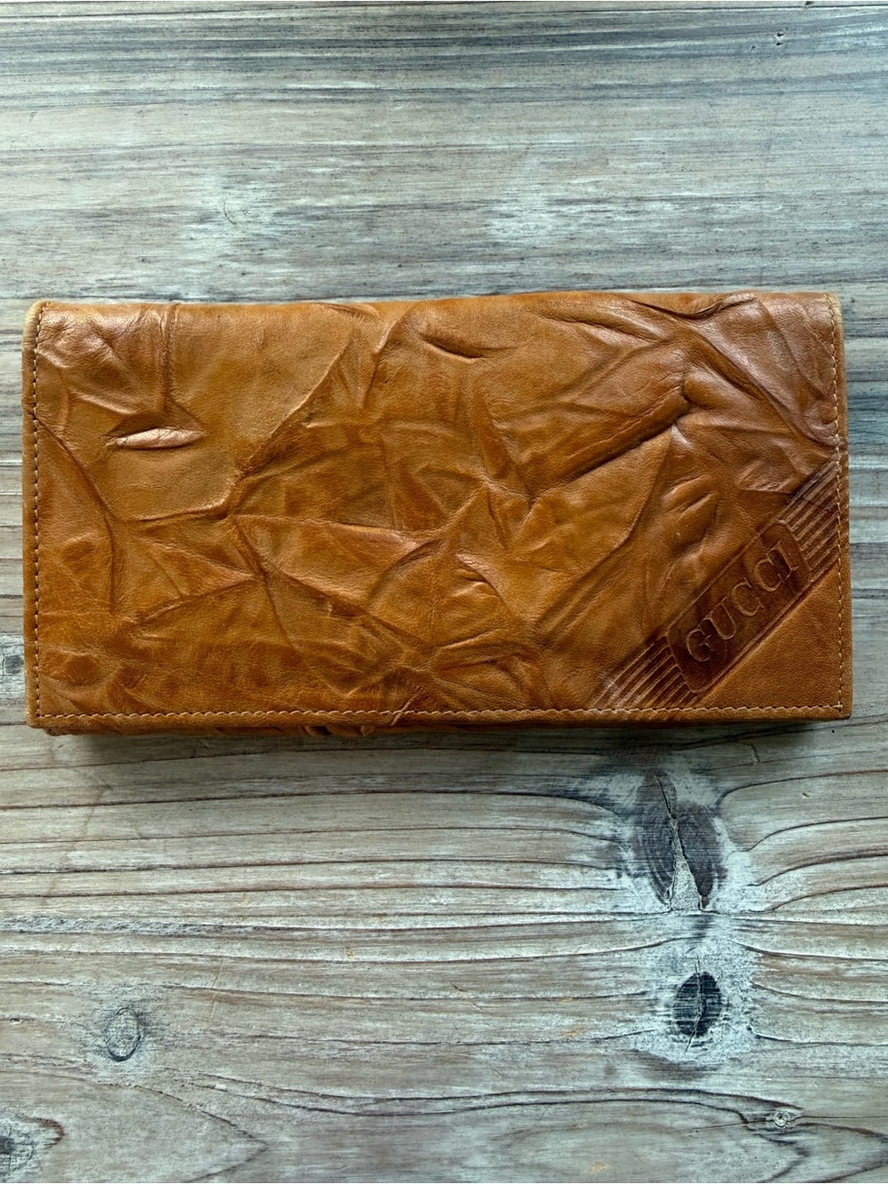 Vintage 1970s Gucci Eel Skin Continental Wallet — Limited Edition Exotic Leather